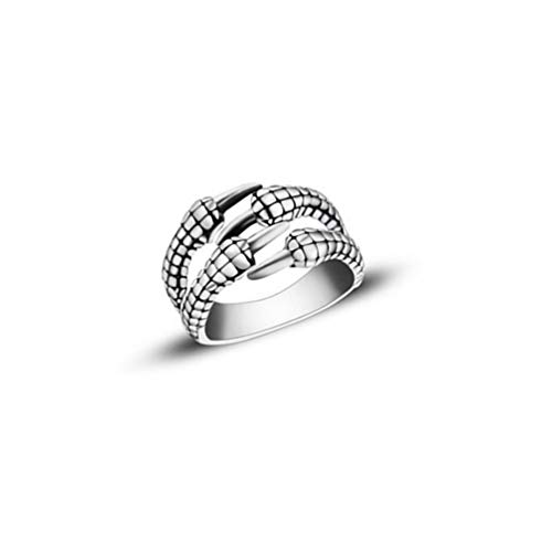 Holibanna Anéis de garra de dragão anéis de animais vintage anéis punk anéis abertos joias presente para motoqueiros hiphop homens