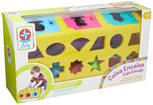 Estrela Brinquedo Educativo Caixa-Encaixa a Partir de 1 Ano, Multicor