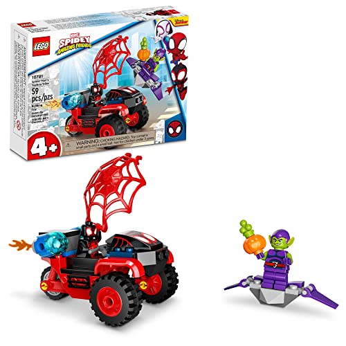 LEGO® Marvel Homem- Aranha e seus Incríveis Amigos Miles Morales: Triciclo Eletrônico do Homem-Aranha